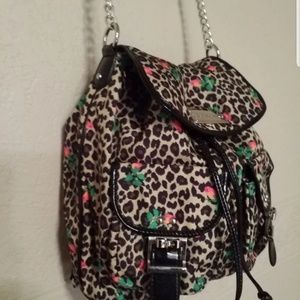 Betsey Johnson Hobo Leopard with Rosebuds